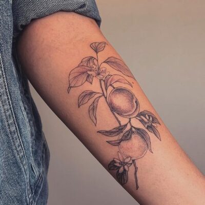 Peach Tree Tattoo