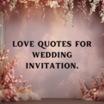 Love Quotes for Wedding Invitation