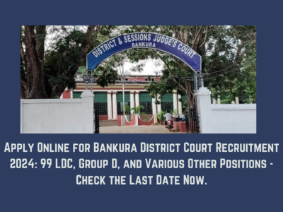 Bankura District Court Recruitment