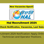 HAL Recruitment 2024 Notification