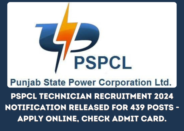 PSPCL Technician Recruitment 2024