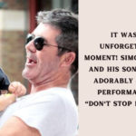 It was an unforgettable moment! Simon Cowell and his son gave an adorably angelic performance of "Don't Stop Believin'."