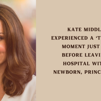 Kate Middleton experienced a 'terrifying' moment just hours before leaving the hospital with her newborn, Prince George.