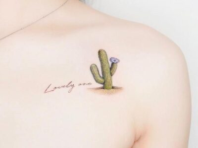 Happy Cactus Tattoo